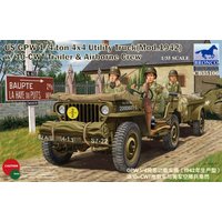 GPW 1/4 ton 4x4 Utility Track Mod.1942 w/10-CWT & Airborne Crew von Bronco Models