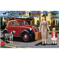 Italian Light Civilian Car (Hard Top) w/Lady & Girl von Bronco Models