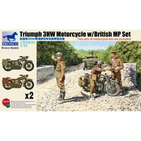 Triumph 3HW Motorcycle w/MP Figure Set von Bronco Models