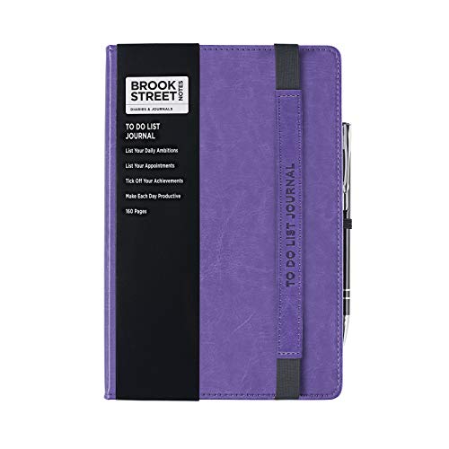 To-Do-Listen-Notizbuch, A5, Violett von Brook Street Notes