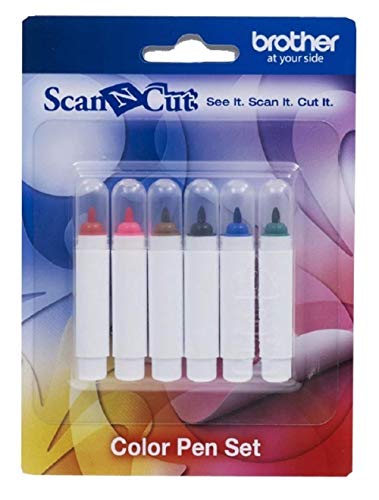 Brother CAPEN1 Scan-N-Cut Farbstifte Kit weiß, 6 Stück (1er Pack) von Brother