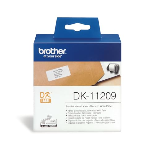 Etiketten für Drucker Brother DK-11209, 62 x 29 mm, Weiß von Brother