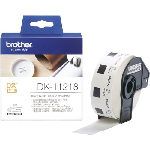 Brother DK11218 RundeEtikettenrolle 24mm von Brother