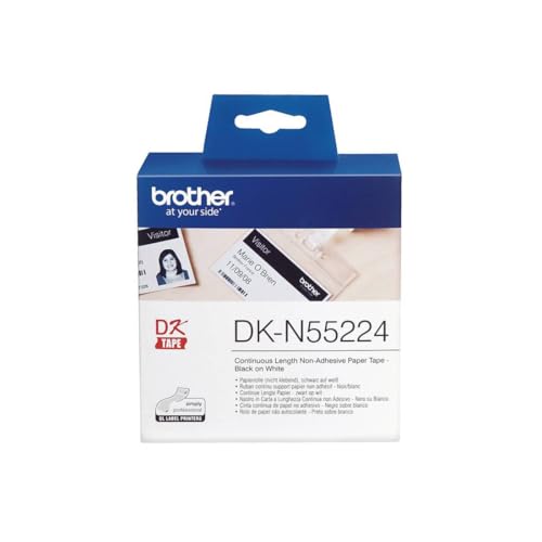 Brother DKN55224 Papier Schwarz auf Weiß von Brother