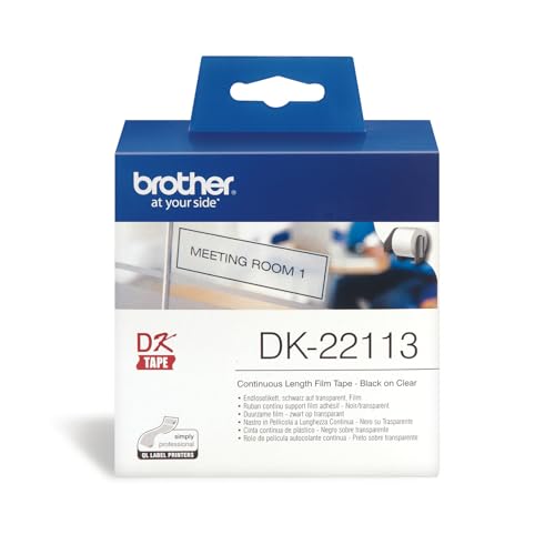 Brother Original Endlos-Etikett (Film) klar, 62mm x 15,24m, DK-22113 von Brother