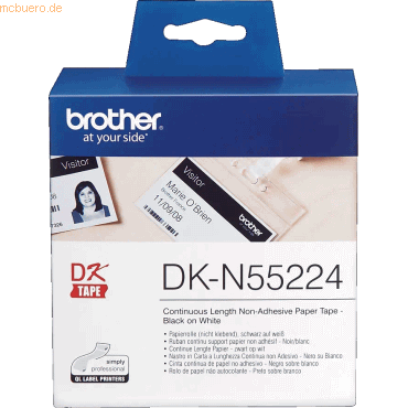 Brother Endlospapierrolle 54mm x 30,48m Papier weiß von Brother