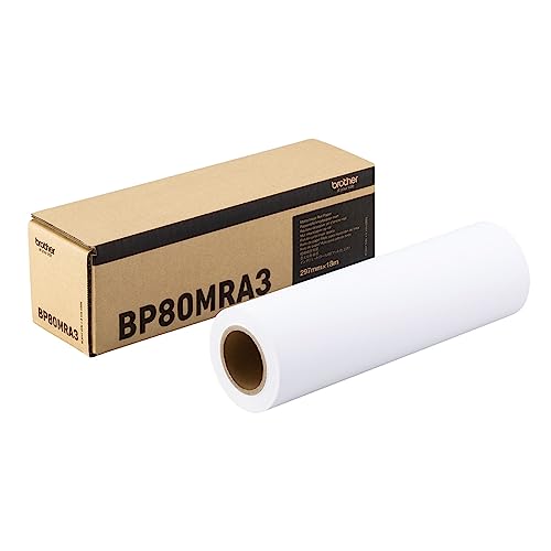 [Brother Genuine] BP80MRA3 Tintenstrahl-Rollenpapier (mattes Papier) 297 mm x 18 m von Brother