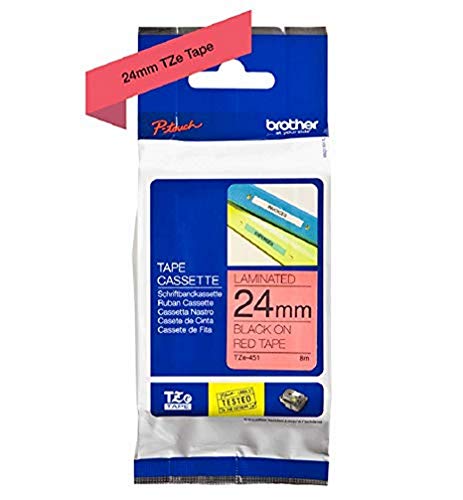 Brother Original P-touch Schriftband TZe-451 24 mm, (kompatibel u.a. mit Brother P-touch P700,- 2430, -D600, -9700PC, -P750W) TZE451 Farbe von Brother