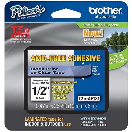 Brother Original P-touch TZE-MQG35 Klebeband, 1,2 cm breit, Standard-Laminierband, Weiß auf Limettengrün, laminiert für den Innen- und Außenbereich, wasserabweisend, 12 mm x 5 m, TZEAF131 von Brother