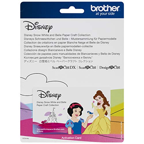 Brother ScanNCut Disney Schneewittchen und Belle Paper Craft Collection CADSNP06, inkl. 30 aufwendigen Designs für Shadowboxen, Pop-Up-Karten, Strass-Vorlagen und mehr von Brother