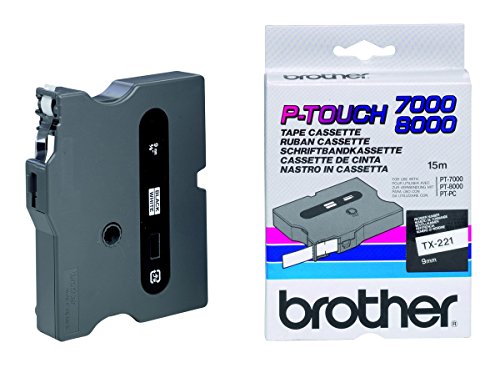 Brother TX221 Thermodirektdrucktechnologie Schwarz/Weiß von Brother