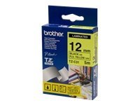 Brother TZe-C31 – Bänder für Drucker Etiketten (TZ, Schwarz, 1,2 cm, 5 m, Blister) von Brother