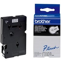 brother Schriftband TC-291 TC291, 9 mm schwarz auf weiß von Brother