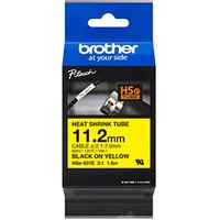 brother Schrumpfschlauch HSe-631E HSE631E, 11,2 mm schwarz auf gelb von Brother