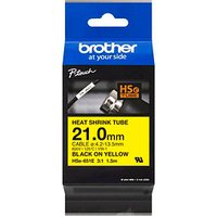 brother Schrumpfschlauch HSe-651E HSE651E, 21 mm schwarz auf gelb von Brother