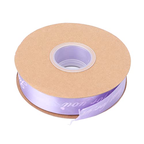 1 Zoll Premium-Polyesterband, Helle Farbe mit Speziellem „Just for You“-Aufdruck, 45 Yards Band für Geschenkverpackungen, Haarband, Rosen, DIY-Kunsthandwerk (helles Lila) von Brrnoo