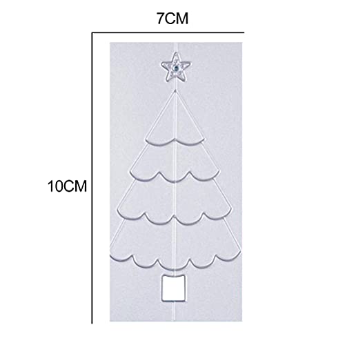 10 Stück Weihnachtsbaum-Metall-Stanzformen, Schablone, Kohlenstoffstahl, DIY, Scrapbooking, Albumform, Prägung, mit Schöner Handwerkskunst, Macht Ihre Karten Schön und Sieht von Brrnoo