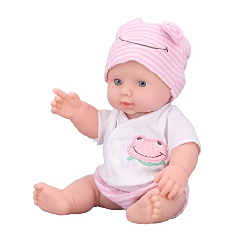 Brrnoo Wiedergeborene Babypuppen, Babypuppen Weiches Silikon Neugeborenes Mädchen Puppe Reborn Babypuppen Muñecas para Niñas für 11,8 Zoll von Brrnoo