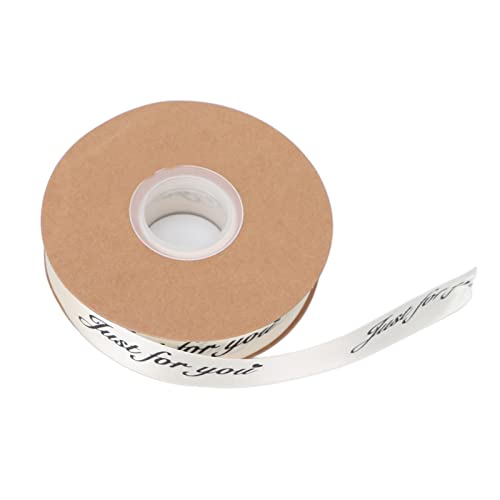 DIY Nur für Sie, Polyester Satin Ribbon Rolle 2,5 Cm Breite 45yd Länge, Maschine Wasch Bar, Romantische Verpackung, Haarband (Beige) von Brrnoo