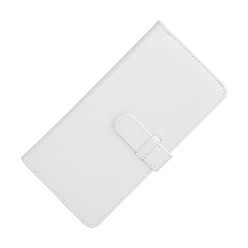 Fotoalbum, Kleines Fotoalbum mit 80 Taschen PU Leder Fotoalbum für Kamerafotos (WHITE) von Brrnoo