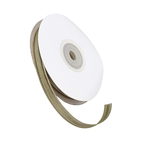 Polyester-Chiffonband, 9 Mm Breite, 22 M Länge, Satinband für BlumenstraußGirlanden, Goldstreifen, Glänzend und Exquisit, Leicht, Klein, Hautfreundlich, Langlebig, Einfach zu (67#) von Brrnoo