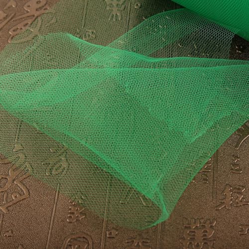 Tulle Roll 15 Cm X 100 Meter, für Hochzeitsdekoration, weiß, mit Vielen Farben, Geeignet für Tutus, Stuhlbögen, Partydekoration und Geschenkverpackung (GREEN) von Brrnoo