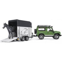 bruder Land Rover Defender mit Pferdeanhänger 2592 Spielzeugauto von Bruder