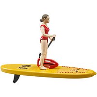 bruder bworld 62785 Life Guard mit Stand up Paddle Spielfiguren-Set von Bruder