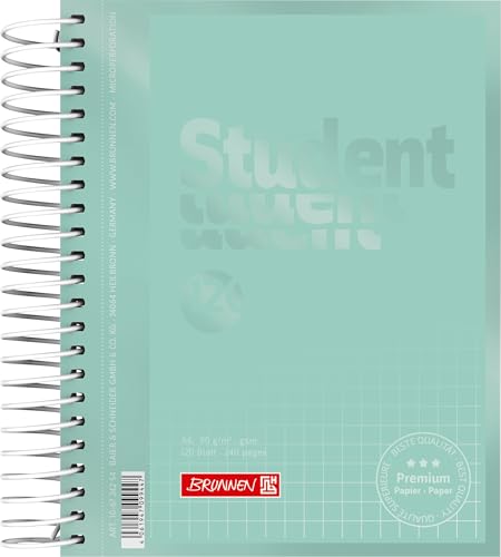 BRUNNEN Collegeblock Premium Student Colour Code A6 Deckblatt: mint von Brunnen