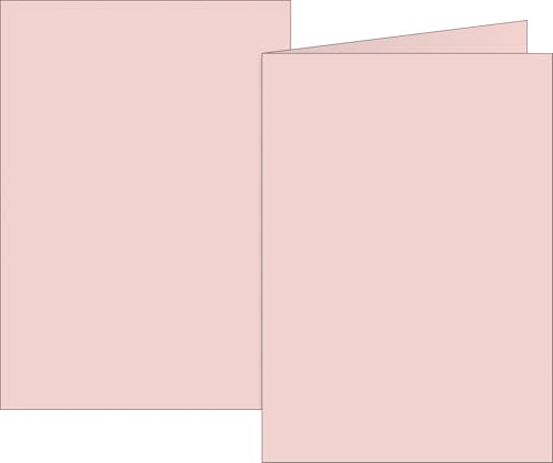 BRUNNEN Klappkarten Universalpapier | A6, 105×150 mm, 160 g/m², rosé, 10 Stück von Brunnen