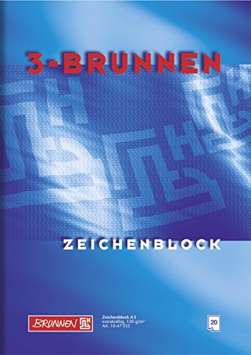 Zeichenblock A3 120g 20Bl von Brunnen