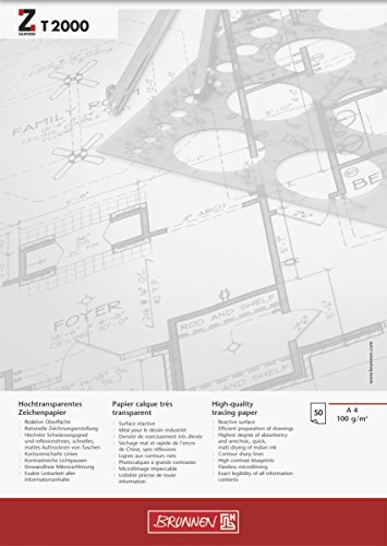 BRUNNEN Entwurfblock | A4, 50 Blatt, weiß von Brunnen