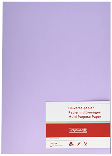 Brunnen 105125060 Universalpapier, A4, 50 Blatt, 80 g/m², flieder von Brunnen