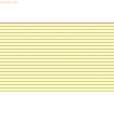 Brunnen Karteikarten A5 liniert gelb VE=100 Stück von Brunnen