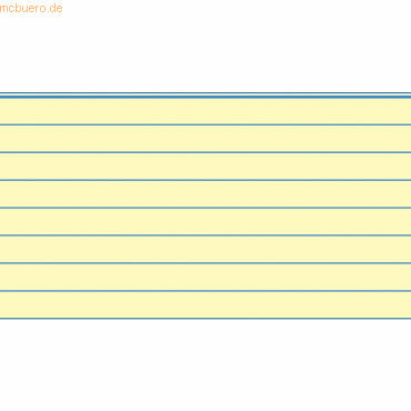 Brunnen Karteikarten A8 liniert gelb VE=100 Stück von Brunnen