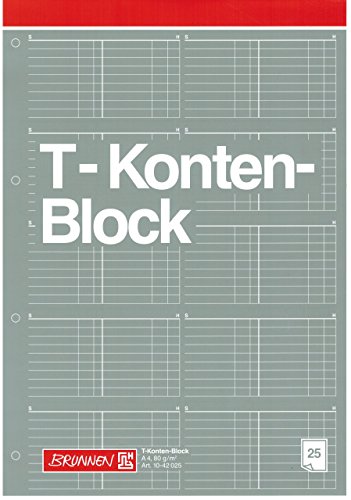 T-Kontenblock"BRUNNEN" 25 Blatt - A4 / 80g von Brunnen