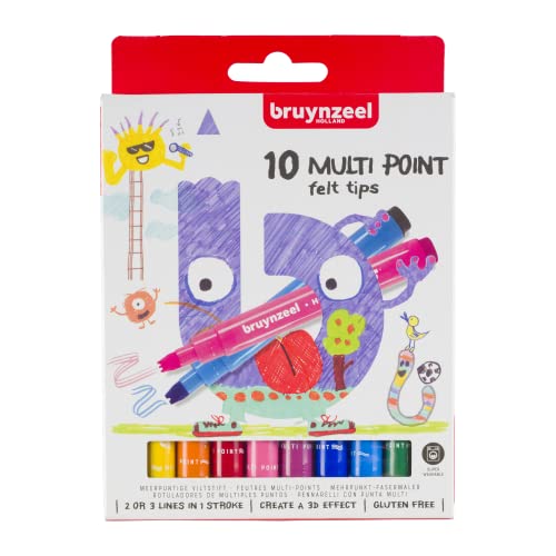 Bruynzeel Multi Point Filzstifte, 10 Stück von Bruynzeel