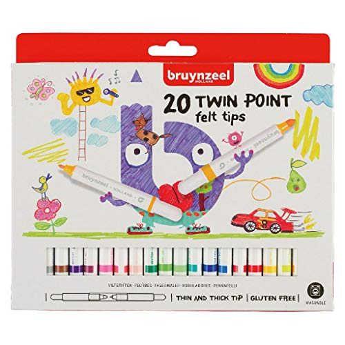 Bruynzeel Viltstiften 20 stuks twin point (60125020) von Bruynzeel