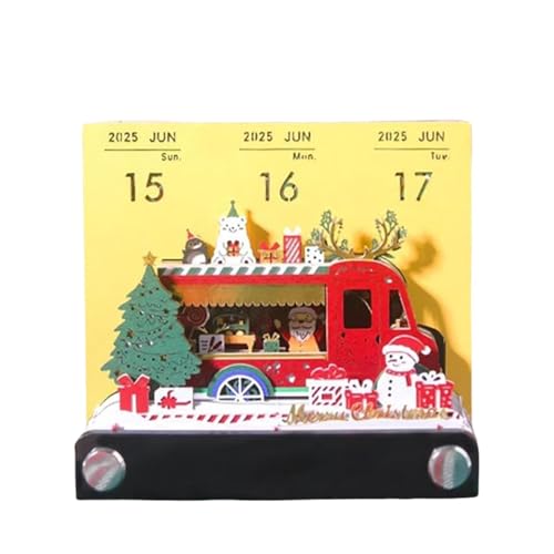 3D Memo Pad Kalender 2025 bomma 3D Abreißkalender Memoblock Bomma Zeitmesser Kalender bomma Tischkalender Skulptur Notizblock bomma Ideal Schreibtisch Post Notizen für Kollegen und Freund von Bsbkoj