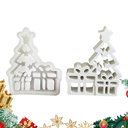 Bsbkoj Christmas Tree Soap Molds - Silicone Soap Making Mold Hollow Christmas Tree Design - Non-Stick Resin Casting Molds For Making Candlestick, Resin Crafts von Bsbkoj