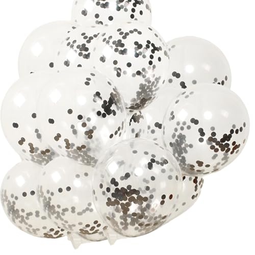 Goldfarbene Konfetti-Luftballons, Party-Ballon, Latex, 30,5 cm, Konfetti-Ballons, mehrfarbige Pailletten-Ballons, Hochzeits-Party-Dekorationen, Babyparty-Ballon-Dekoration, Helium-Ballons für Feiern von Bsbkoj