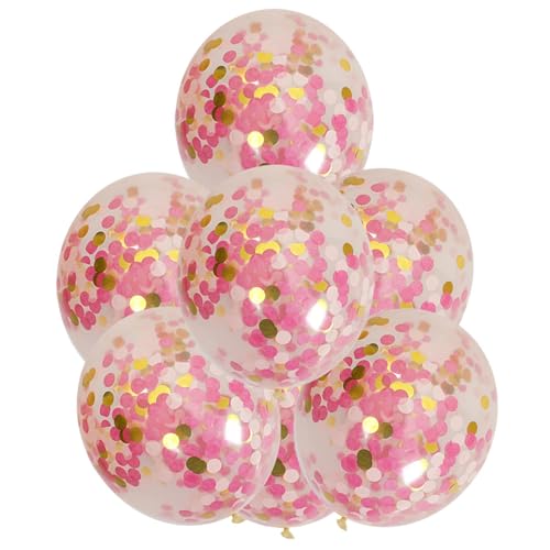 Goldfarbene Konfetti-Luftballons, Party-Ballon, Latex, 30,5 cm, Konfetti-Ballons, mehrfarbige Pailletten-Ballons, Hochzeits-Party-Dekorationen, Babyparty-Ballon-Dekoration, Helium-Ballons für Feiern von Bsbkoj