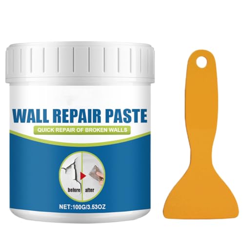 Wandspackle Reparaturpaste, Trockenwand-Reparaturset, Wandloch-Filler, Spackle-Tool, Wand-Mending Agent, weißer Reparatur-Plaster, Scraper Tool für Reparaturen, einfache Anwendung, vielseitiger von Bsbkoj