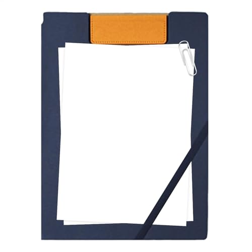 Writing Case A4 Clipboard, Binder Storage Nursing Clipboard, Notepad Folder mit Clip, Dokument und Zeichnungspad, Organizer für Arbeit, 30,5 x 24 cm, Dunkelblau, Grün von Bsbkoj