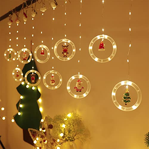 10 Stück Weihnachtsbeleuchtung Fenster Sterne USB, Fensterlicht Weihnachten mit Timer, Weihnachtsdeko Fenster Beleuchtet Bunt & Warmweiß, Weihnachtsdeko Amerikanisch 8 Modi Lichterkette (Warmweiß) von Bseical