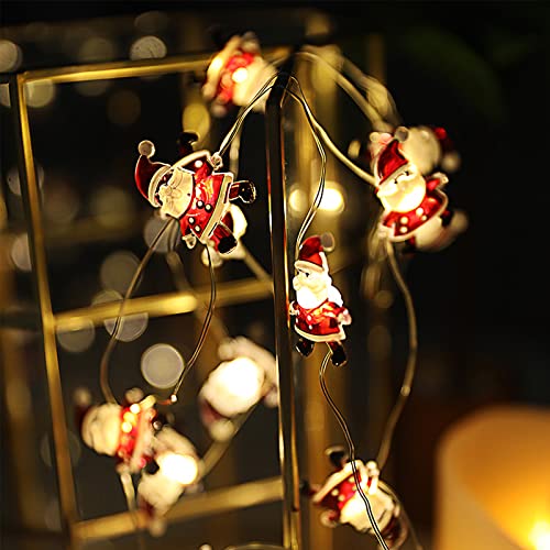 LED Lichterkette Batterie Warmweiss, Weihnachts Lichterkette für Flasche Lichterkette Weihnachten Weihnachtsbeleuchtung Warmweiß, Weihnachtsbaum Lichterkette Kabellos Tannenbaum, Ohne Kabel 4m 40LED von Bseical