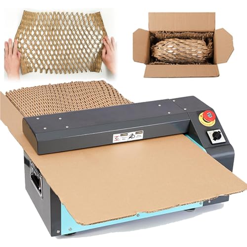 BsxiouY DIY Cushioning Material Kartonschneidemaschine, Abfallkartonzerkleinerer, Karton in Verpackungsmaterial Umwandeln, Wellpappe Expandierende Schneidemaschine,A von BsxiouY