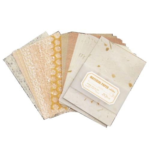 20 Blatt ästhetisches Scrapbooking-Papier, Scrapbooking, Verzierungspapier für Tagebuch, Planer, Bilderrahmen von Btgghytr