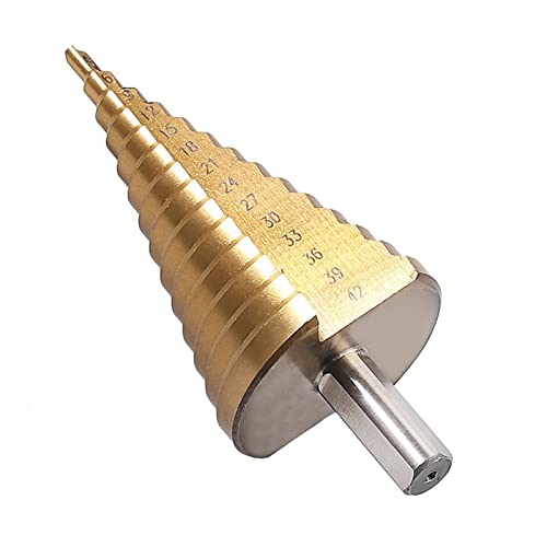 Btstil HSS Stufenbohrer 4-42mm, 14 Größen Kegelbohrer Hochgeschwindigkeitsstahl Metallbohrer für DIY Metall Holz Kunststoff von Btstil