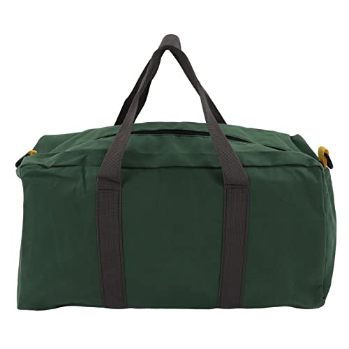 Tragbare Werkzeugtasche Leer 50x26x19cm Große Leinwand Wasserdicht Tool Bag mit Griff, Mehrzweck Verschleißfest Werkzeugkoffer Elektriker Zimmerei Werkzeug Organizer Tasche von Buachois